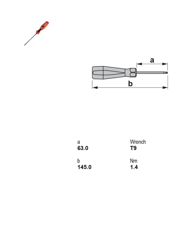 5609 Wrench torx T9